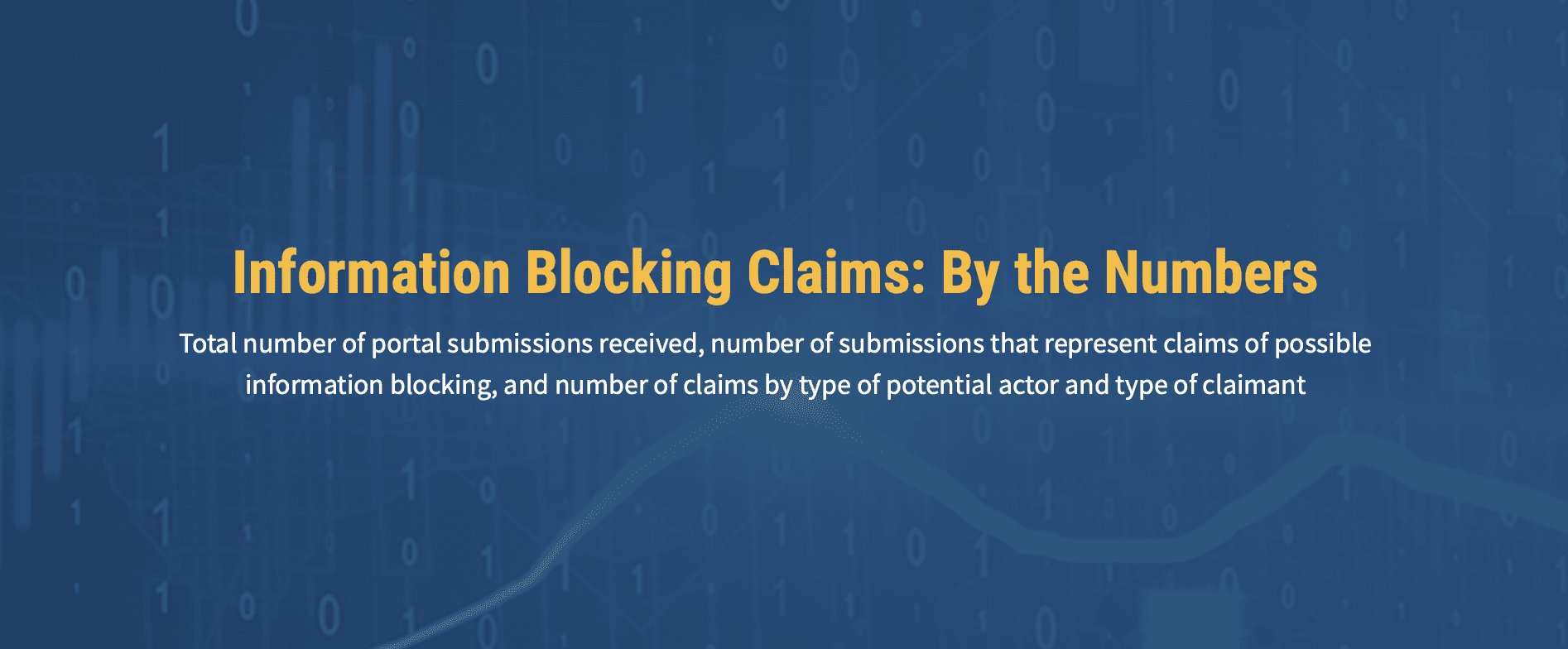 ONC Releases Data on Information Blocking Claims